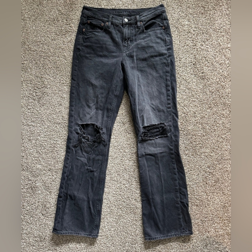 American Eagle Womens Jeans Size 4 Black/Gray